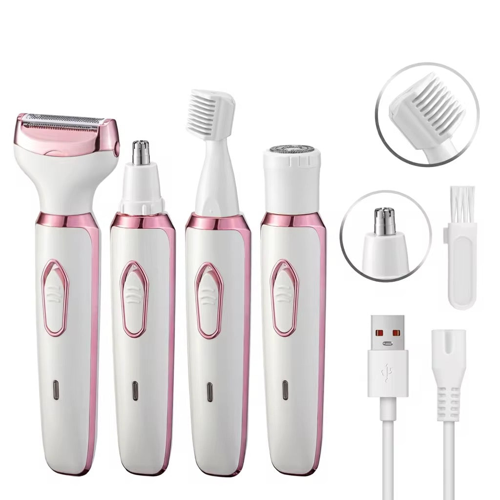 ✨ Rasoir & Tondeuse Électrique 4-en-1 Rechargeable USB – Douceur et Précision au Quotidien