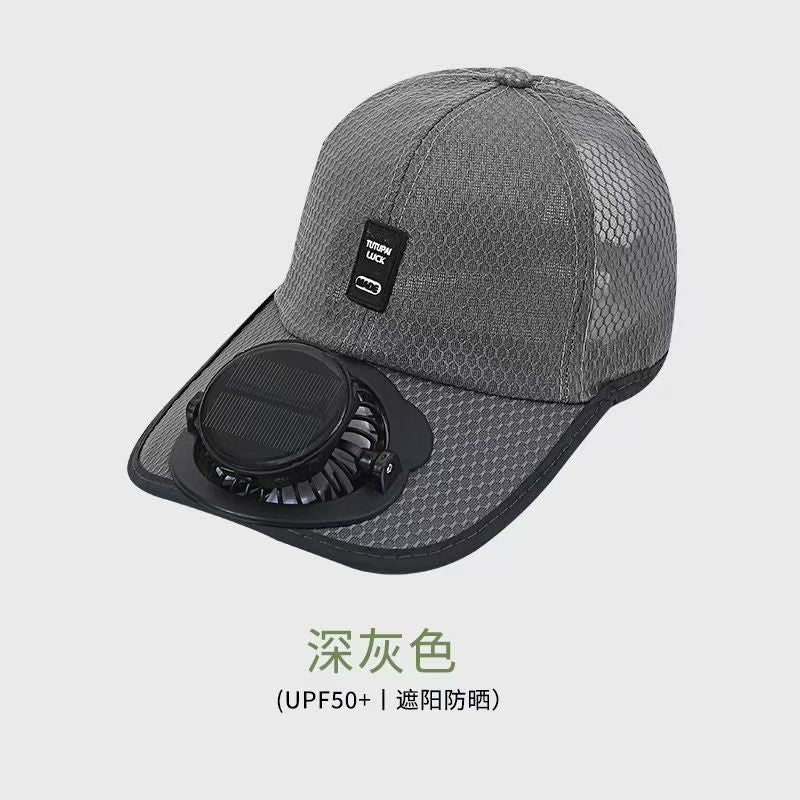 Casquette AeroCool™ - Ventilateur Intégré USB & Solaire | Fraîcheur Extrême
