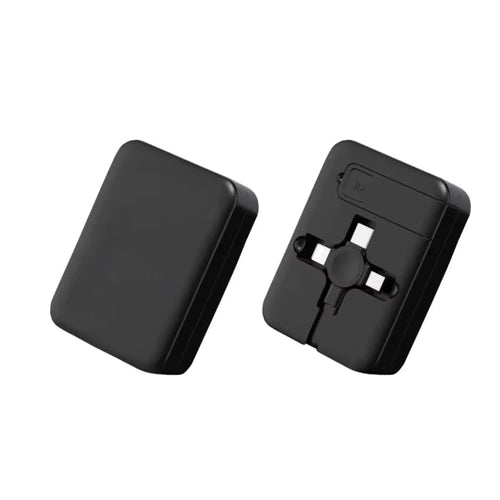 ⚡ 3-in-1 Retractable Cable with Phone Holder – 3A Fast Charging