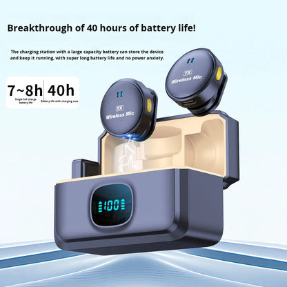 Wireless Microphones with Charging Case Wireless Mic