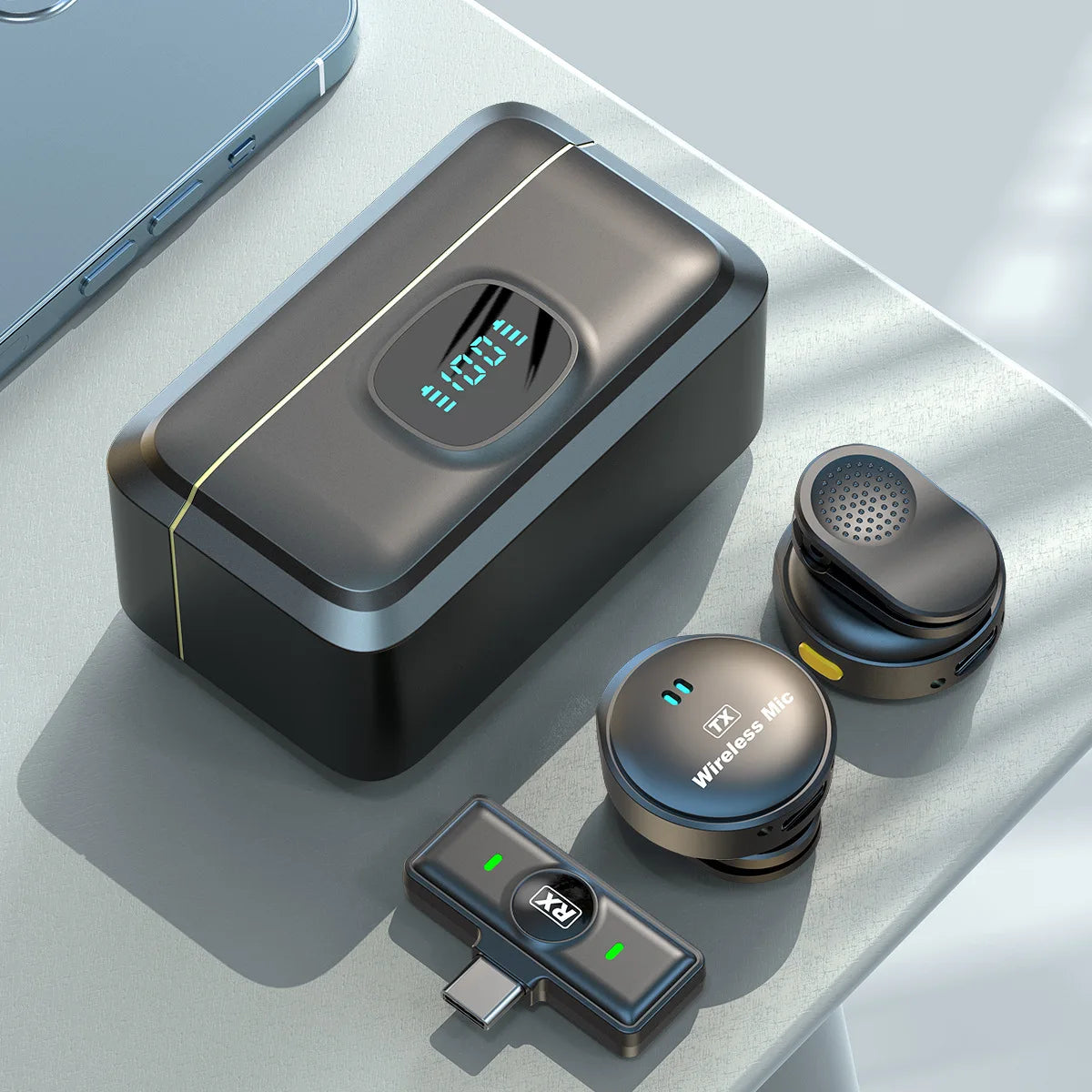 Wireless Microphones with Charging Case Wireless Mic