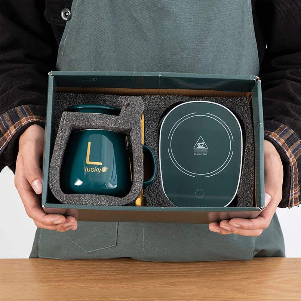Coffret Cadeau Chauffe-Tasse Intelligent 55°C – Thermostat Automatique & Induction