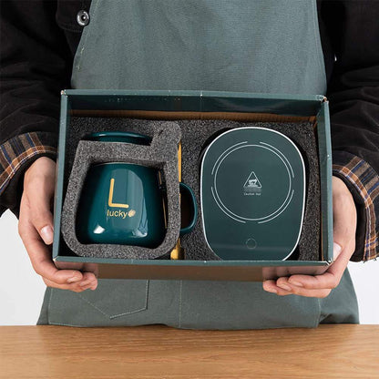 Coffret Cadeau Chauffe-Tasse Intelligent 55°C – Thermostat Automatique & Induction