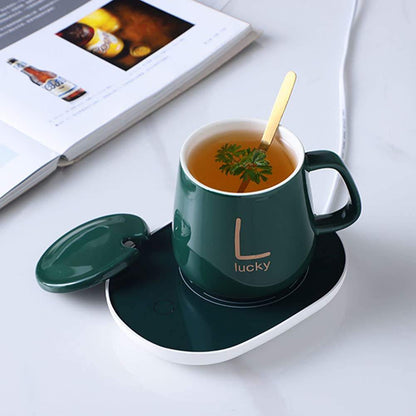 Coffret Cadeau Chauffe-Tasse Intelligent 55°C – Thermostat Automatique & Induction
