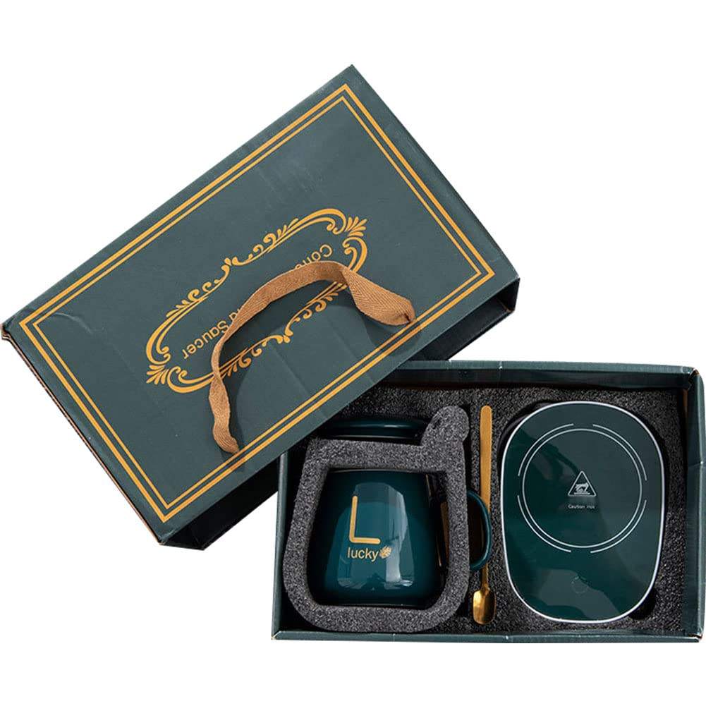Coffret Cadeau Chauffe-Tasse Intelligent 55°C – Thermostat Automatique & Induction