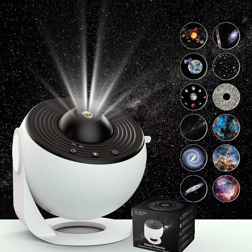 AstroProjecteur™ HD 12-en-1 – Planétarium Mural Haute Définition & Veilleuse Galaxie