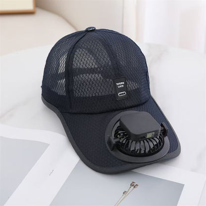 Casquette AeroCool™ - Ventilateur Intégré USB & Solaire | Fraîcheur Extrême
