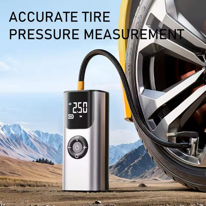 Mini Compresseur d’Air Portable TurboPump™ – 150 PSI 12V & Lampe LED de Secours
