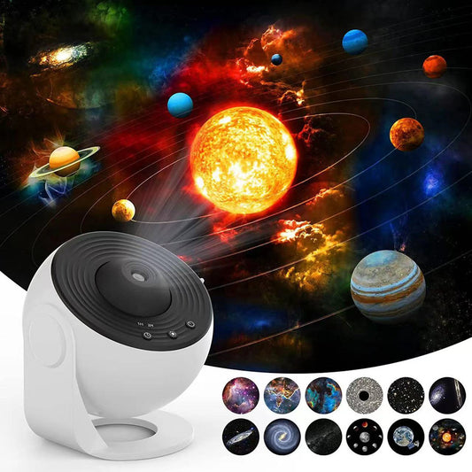 AstroProjecteur™ HD 12-en-1 – Planétarium Mural Haute Définition & Veilleuse Galaxie