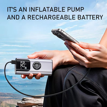 Mini Compresseur d’Air Portable TurboPump™ – 150 PSI 12V & Lampe LED de Secours