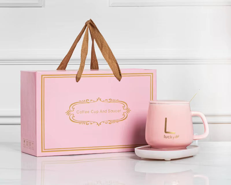 Coffret Cadeau Chauffe-Tasse Intelligent 55°C – Thermostat Automatique & Induction