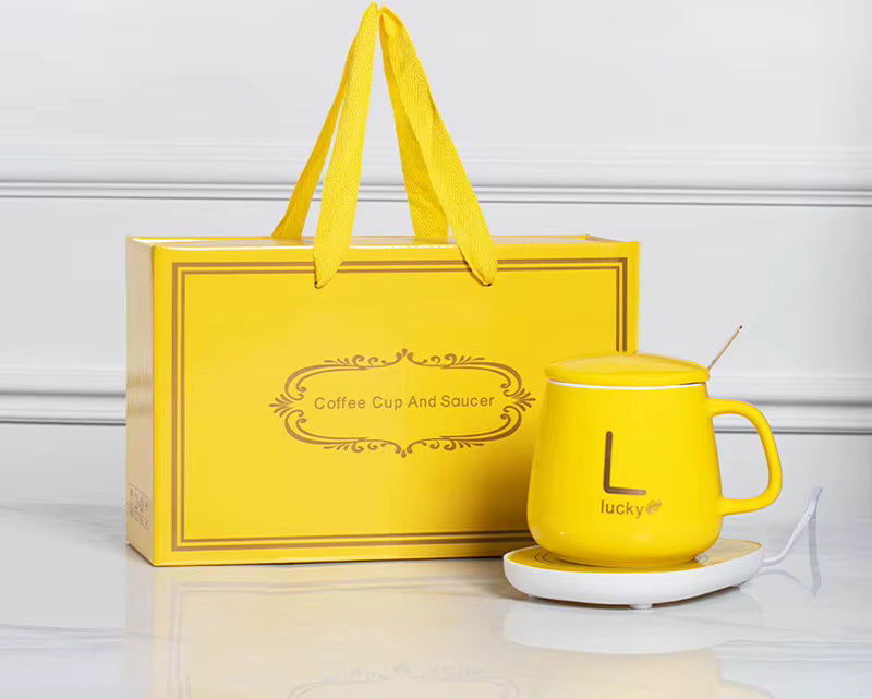 Coffret Cadeau Chauffe-Tasse Intelligent 55°C – Thermostat Automatique & Induction